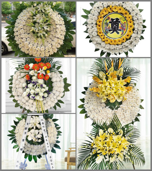 湖南永州祁阳县观音滩镇群丰村花圈速递