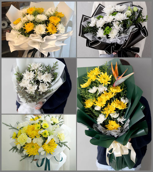 湖南永州祁阳县观音滩镇群丰村白事花束代送